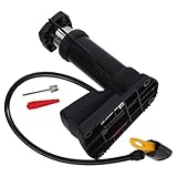 Alasum Hochdruck Fahrradpumpe mit Manometer Fußbetriebene Standluftpumpe für Motorrad Auto und Fahrradreifen Langlebig Ergonomisch und Tragbar für Schnelles Aufpumpen
