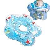 FOLOSAFENAR Schwimmring für Neugeborene, verhindert Luftaustritt, sicherer Baby-Schwimmring mit Glöckchen für Babys (8.5CM)