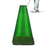 Putting Green Mat, tragbare Kunstrasenmatte, Außen- und Innenbereich zum Üben und Trainieren für das Home Office oder den Garten 9,85 Fuß x 1,9 Fuß