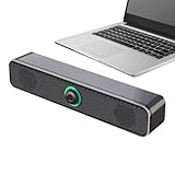 Xijobido Laptop Lautsprecher - PC Lautsprecher Desktop,Soundbar mit tiefen Bässen USB-Stromversorgung für Bühne Musik Klassenzimmer PC Auto Tablet TV Projektor Monitor Büro,für, Schreibtisch