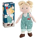 HABA Carmushka Puppe Tilli – 30 cm Stoffpuppe für Kleinkinder – weich, waschbar & leicht anziehbar – ab 18 Monaten – bekannt aus „Mein Knopf, EIN Universum“ – 2013203001