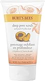 Burt's Bees Peeling Tiefe Porenreinigung, mit Pfirsich und Weidenrinde, Gesichtspeeling, 110 g