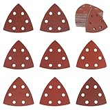 120 Stück Schleifpapier Dreieckschleifer 93x93x93mm Deltaschleifer Schleifpapier Körnung 40 60 80 120 180 240 320 400 Schleifblätter Klett Schleifdreiecke für Holz Metall Gips