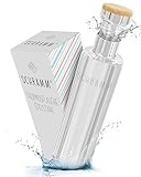 Schramm® Thermosflasche Edelstahl Trinkflasche wählbar 500, 750 oder 1000ml Isolierflasche doppelwandig Thermoflasche 100% BPA-frei Schraubverschluss Silber heiß und kalt, Größe:500 ml