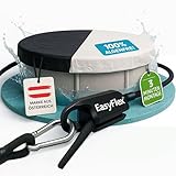 Folienkönig® Poolabdeckung mit EasyFlex-Verschluss® 5x5m | Abdeckfolie für Pool 366 cm ø320-420cm | Pool Plane Sommer & Winter | Poolfolie | Einfache Allein-Montage | garantiert 100% algenfrei