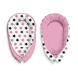 Multifunktionale Kuschelnest Babynest Kokon für Babys und Säuglinge, Nestchen, Reisebett, 100 Prozent Baumwolle, antiallergisch