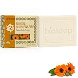 150g Handmade Ringelblumen - Naturseife mit echtem Ringelblumenöl, Natürliche Pflege für Haut & Körper, Handseife, Gesichtsseife Und Körperseife- Männer Und Frauen (Ringelblumen-Seife)