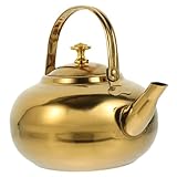 Mikinona Aus Edelstahl Wasserkocher Vintage Wasserkocher Hydrokanne Teekessel Hausbedarf Edelstahlteekessel Küchenteekessel Wasserkessel 201 Edelstahl Golden