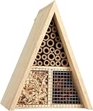 Insektenhotel TRIGONO für Käfer und Wildbienen - Bienenhotel Käferhotel 17x12x21 cm