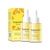 Kurkuma- und Milchgesichtserum, dunkler Fleck korrigieren Serum, Kurkumaöl zum Schlangen von Falten, Pigmentierungsentfernungscreme, Entferner des dunklen Fleck (2pcs)