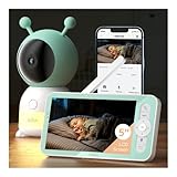 BOIFUN Babyphone mit Kamera 2K/3MP, Intelligentes Nachtlicht, 360 Gard WLAN Video Babyfon mit App, 4×Zoom, Bewegungsverfolgung, IR Nachtsicht, Weinen/Bewegungs/Geräuscherkennung, Temperaturerkennung