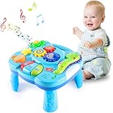 Yellcetoy Baby Spielzeug ab 6 9 12 Monate 1 Jahr, Spieltisch Activity Spielzeug, Motorikspielzeug Musikspielzeug Lernspielzeug für Junge Mädchen Weihnachten Geschenke