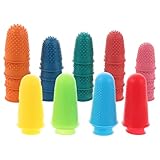 ARTSEWPLY Wiederverwendbare Silikon Fingerlinge 32 Stück mit Fingerschutz für Nähen Filzen Sticken Hitzebeständige Fingerhüllen für Präzises Basteln und Handarbeit