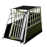 San Marco Auto-Transportbox aus Aluminium für mittelgroße und große Hunde