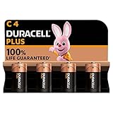 Duracell Batterie Plus Baby C (LR14) 1,5V im 4er Pack