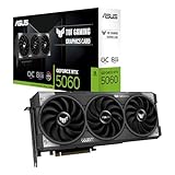 ASUS TUF Gaming GeForce RTX 5060 OC Edition 8GB GDDR7 Gaming Grafikkarte (Nvidia GeForce RTX5060 DLSS 4, 3,125-Slot Design, PCIe 5.0, 3X DisplayPort 2.1b, 1x HDMI 2.1b, TUF-RTX5060-O8G-GAMING)