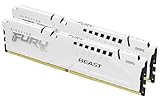 Kingston FURY Beast Weiß DDR5 32GB (2x16GB) 6400MT/s CL32 DIMM Desktop Gaming Speicher Kit mit 2 AMD EXPO und Intel XMP - KF564C32BWEK2-32