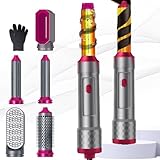 Hairstyler Set, 5 in 1 Air styler, Negativ Lonen Haarstyler mit Lockenstab automatisch, Air Styler Thermal Brush Haartrockner