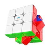 Monster Go Original Zauberwürfel Magnetisch 3x3, MG 352M Speed Cube Klassisch mit 48 Magnete/Schraubenachse/Sichere Materialien/AI-Tutorial, Magic Cube Stickerless für Kinder Anfänger