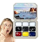 9 Farben Schimmer Gel Polnische Palette | Solid Gel -Nagellack -Set, Pastell- und Neonfarben, Salon Manicure Painting Little Kit für Frauen, ideal für Zuhause, Schule, Wohnheimzimmer, Reisen und kreat