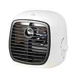 Uozonit Tragbarer Wechselstrom-Luftbefeuchter, USB-verstellbar, leises Kühlgerät für Outdoor, Camping, Reisen, Zelt, Garten, Schule, Schreibtisch, Fitnessstudio