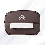 Auto Taschentuchhalter für Citroen C4 X 2022-2024, Sonnenblende Taschentuchbox Leder Multifunktionale Rücksitz Organizer Taschentuchbox Halterung Autozubehör,G