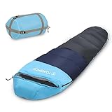 TOMSHOO Schlafsack Mumienschlafsack Winter Wasserdicht Tragbar und leicht mit Zusammendrückung Sack, Ideal für Camping, Wandern, Reisen, Rucksack und Outdoor Aktivität