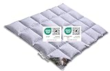 Vitaschlaf® TESTSIEGER Wild Moscovy® W6 EXTRA WARM Premium Daunendecke Daunenbett Made in Germany Since 1947 Made in Germany Since 1947 (155 x 200 cm)