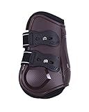 ARBO-INOX - Streichkappen - Schnellverschluss - Airflow-Neoprenfutter - anatomisch geformt (Full Warmblut, Braun)