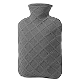 Erhitzen der Wärmflasche – 1,2 l Warmwasserflasche, wasserdicht und abnehmbar mit 4 bis 6 Stunden Wärmespeicherung für die hinteren Beine, Winter T