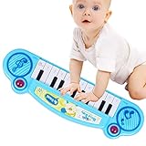 Kindertastatur - 12 Tastentastatur Musik - Multifunktionales tragbares Spielzeug Klavier für Kinder, elektrische Klavier-Musikinstrumente Spielzeug für Jungen und Mädchen Delr