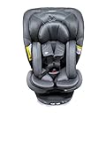 Kinderkraft I-360 2 PRO Kindersitz 0-36 kg, I-SIZE 40-150 cm, Reboarder 360 grad drehbar, Kinderautositz mit Isofix station, FWF und RWF, Verstellbare Kopfstütze/Rückenlehne mit Liegeposition, Grau