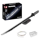 Mould King 10138 Technik Darksaber Klemmbausteine Bausatz Dunkelschwert Schwert Bausteinmodell mit Beleuchtung und Ständer Kreatives Cosplay Anime Technologie Bausteinmodell （885+ Teile）