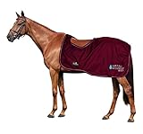 Horses, Pferdedecken Horses Waterproof Warm, Wasserdicht, Weich, Bequem und Warm, Langlebig, Bordeaux, 135 cm