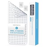 Bächlein PVC Badewannenmatte Transparent – Antirutsch Einlage 88x40 cm mit Haken zum Aufhängen, Hygienisch & Schimmelresistent, BPA- & Latexfrei, Maschinenwaschbar