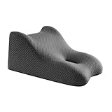 perfk Kissen für Bauchlage, Gesichtskissen Aus Baumwolle, Keilkissen für Bett Zur Unterstützung von Kinn Und Nacken Beim Lesen, Dunkelgrau