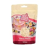 FunCakes Deco Melts Weiß - Tauchen, drippen, dippen und dekorieren! In der Mikrowelle schmelzen und in jede Form gießen, 250 g