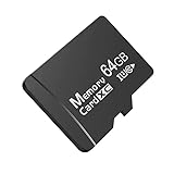 2er-Pack Speicherkarte 128 GB mit SD-Adapter, C10, U3, UHS-I, High-Speed-Flash-Karte, A1-Speicherkarte, TF-Karte für Tablet/Handy/Kamera/Dashcam (64 GB)