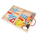Generic Holz-Werkzeugkasten, Puzzle-Spielzeug, Pädagogische Konstruktion, Feine Verarbeitung, Kinderspielzeug für Eltern-Kind-Interaktion