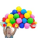 Wiederverwendbare Wasserballons für Kinder, 60 Stück, Wasserschwammbälle für Kinder, Mehrfarbig, für den Außenbereich, für Garten, Pool, , sofort wiederverwendbar