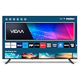 MEDION X14308 (MD 31640) 108 cm (43 Zoll) Fernseher (Smart-TV, 4K Ultra HD, HDR, VIDAA Store, Netflix, Prime Video, Disney+, DAZN, Paramount+, HbbTV, PVR, Bluetooth)