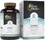 Eisen mit 50 mg pro EINER Tablette - 240 Stück (8 Monate) - Premium: Mit natürlichem Vitamin C - Hohe Bioverfügbarkeit durch Eisen-Bisglycinat (Eisen-Chelat) - Vegan - Laborgeprüft