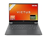 HP VICTUS Gaming Laptop, 16,1' FHD Display 144Hz, AMD Ryzen 7 8840H, 32 GB DDR5 RAM, 1 TB SSD, NVIDIA GeForce RTX 4060 (8GB), QWERTZ, Windows 11, Schwarz