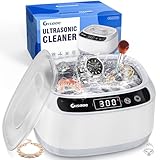 Gisaae 680ML Ultraschallreinigungsgerät Brillenreinigungsgerät 45000Hz Ultraschallreiniger Ultrasonic Cleaner mit digitalem Timer, Ultraschallgerät für Brillen, Schmuck,Zahnschiene,Münzen