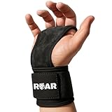 Roar® Crossfit Handschuhe, Hand Grip, Crossfit Grips, Piloxing Handschuhe, Grips Crossfit, Rep Ahead, Riemchen Turnen, Handschutz, Fitness, Wodies, Calisthenics, Weightlifting, Gym, Bars (L)