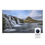 Hocosyme Infrarotheizung Bild 600W, 1-3 Min auf Betriebstemperatur bis 120 Grad - Kann an der Wandmontage, Deckenmontage - Geeignet für Schlafzimmer, Büro, Badezimmer- Mit Fernbedienung- Fallen