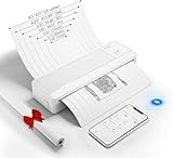vretti P83 Mobiler Drucker a4 für unterwegs, Thermodrucker A4 kompatibel mit Android und iOS,Mobiler Drucker unterstützt 210x297mm A4 Thermopapier für Zuhause,Büro,Foto
