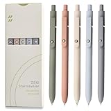 UIXJODO Gelstifte, 5 Stück 0,5 mm japanische schwarze...