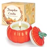Kürbis Kerze Herbst Duftkerze Natürliches Sojawachs, Duftkerzen Geschenk Klein Winter Rituals, Pumpkin Spice Kerze Weihnachtsduft, Für Halloween, Weihnachten, Ostern & Thanksgiving Dekoration