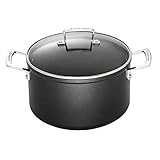 Le Creuset Aluminium-Antihaft Fleischtopf mit Glasdeckel, Ø 28 cm, Für alle Herdarten inkl. Induktion geeignet, Anthrazit/Silber, 51102280010502